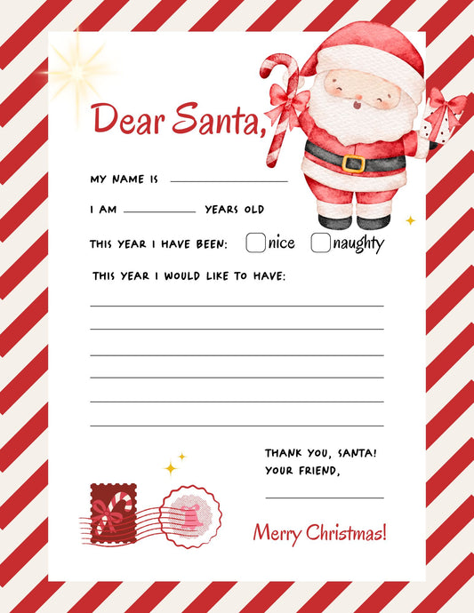 Santa letter and envelope