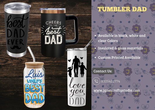 Fathers day tumbler